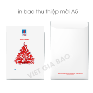 in bao thư thiệp mời A5 chất lượng cao