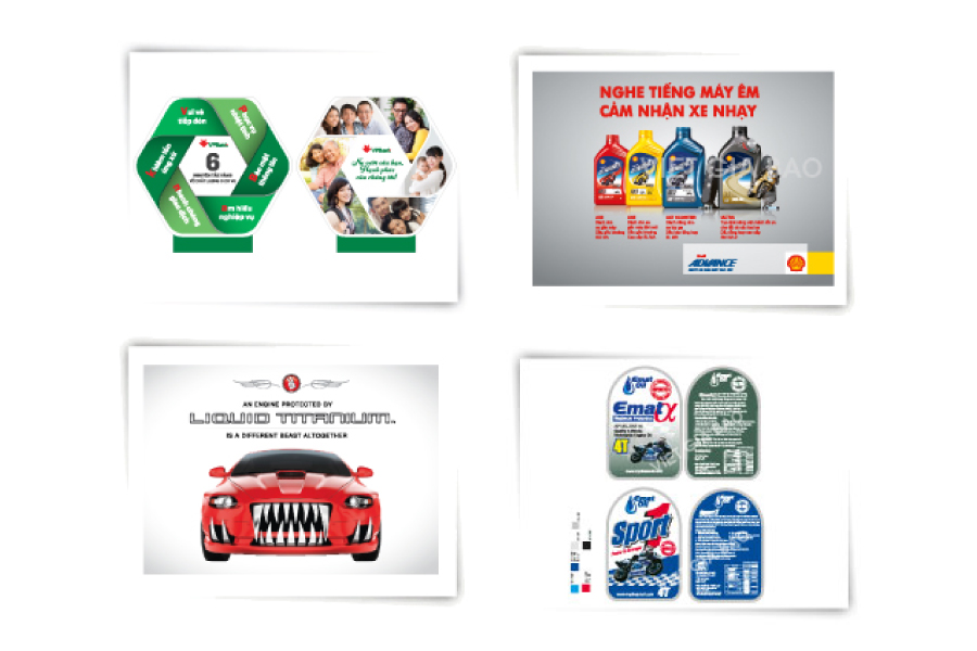 Thiết kế in ấn tem nhãn decal các loại theo yêu cầu, decal giấy, decal nhựa...