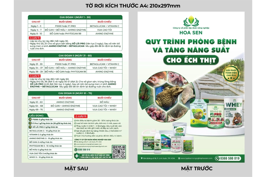 In tờ rơi 2 Tờ rơi in theo yêu cầu, nhận in số lượng ít